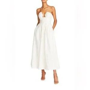 ML Monique Lhuillier Jacquard Ivory Dress NWT